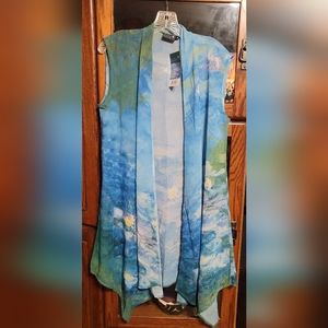 Coverup - Monet's Waterlilies:  Swimsuit cover or pair with shorts or pants.